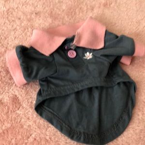 #37 🐾🐾Super cute pique polo dog shirt size extra small